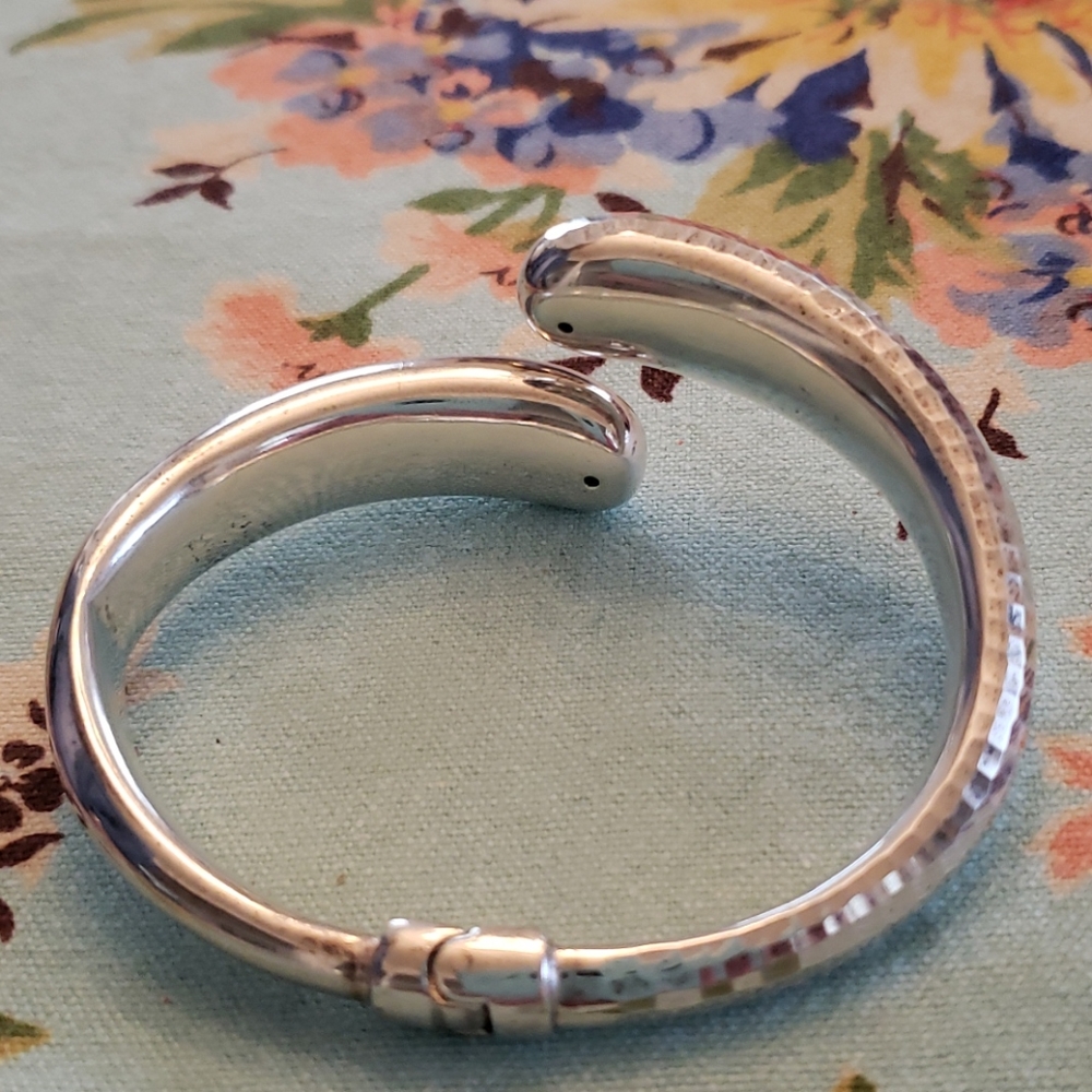 Sterling Silver Hinged Cuff - image 4